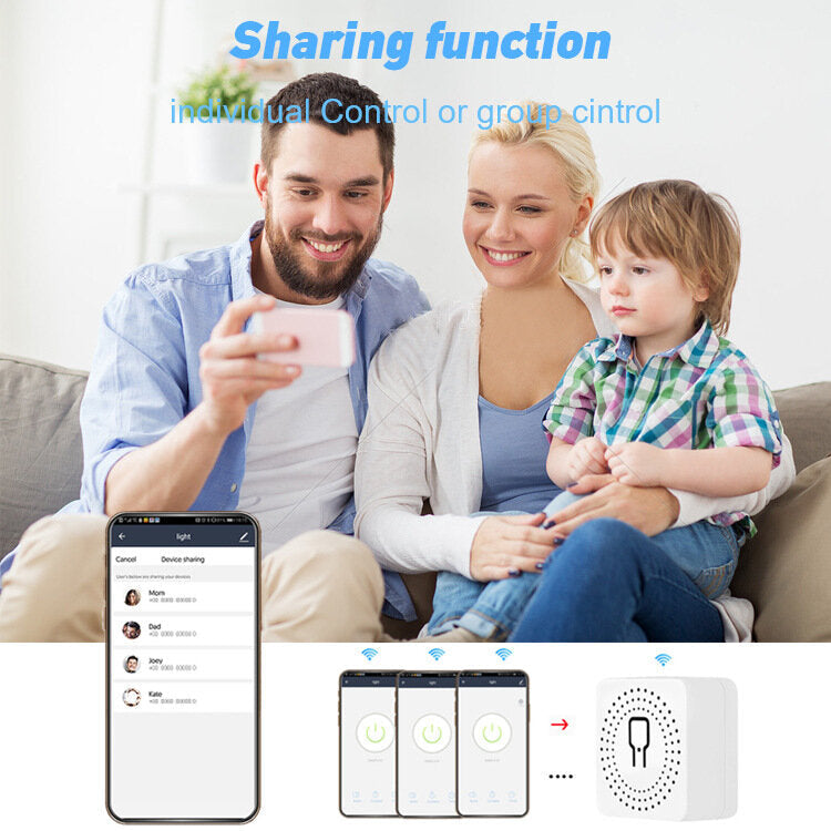 Smart Wireless Mini WiFi On-Off Switch Home Promise Brightness Switch Voice Voice Control