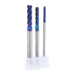 4 Flutes R0.5 Ball Nose Milling Cutter HRC60 Tungsten Carbide NACO Coated Milling Cutter