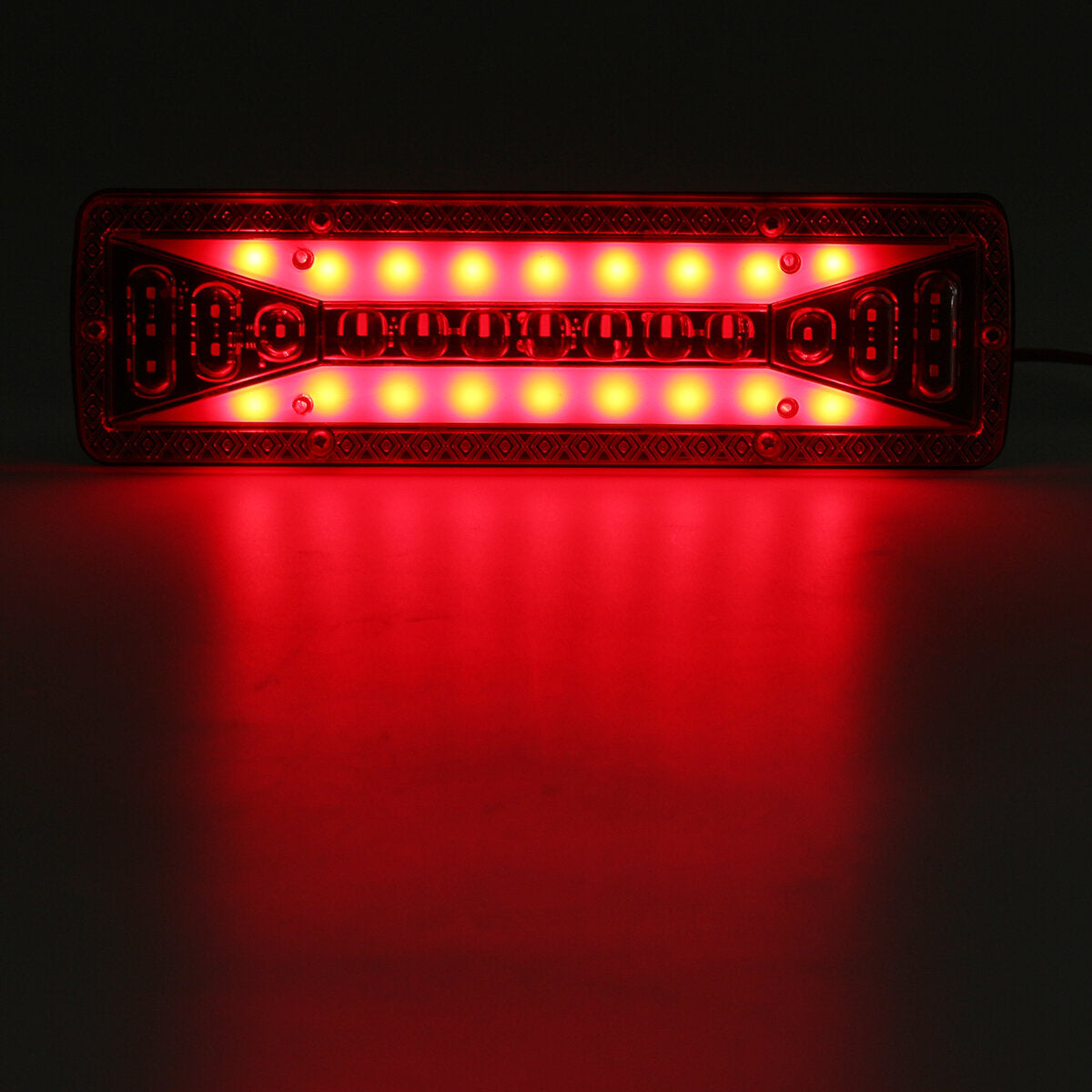 2x 12V 37LED Flowing Rear Tail Light Turn Signal Brake Reverse Lamp