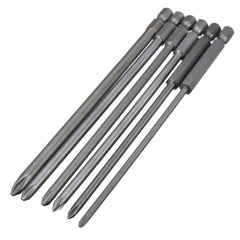 6pcs 150mm Screwdriver Bit 1/4 Inch Magnetic Long Hex Cross Head Screwdriver Bit Set