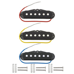 3Pcs Ceramic Magnets Magnetic Single Coil Harmonious Sound Pickup For 6 Strings Electric Guitar Neck/Middle/Bridge Pickup