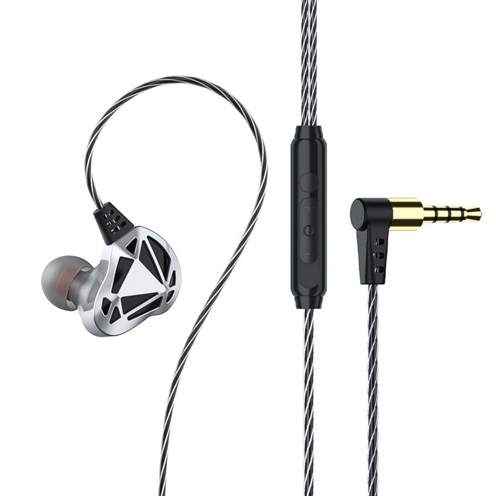 Hollow Subwoofer Heavy Bass Volume Control Noise Reduction Earphones With Mic Setro In-Ear Wired Headset