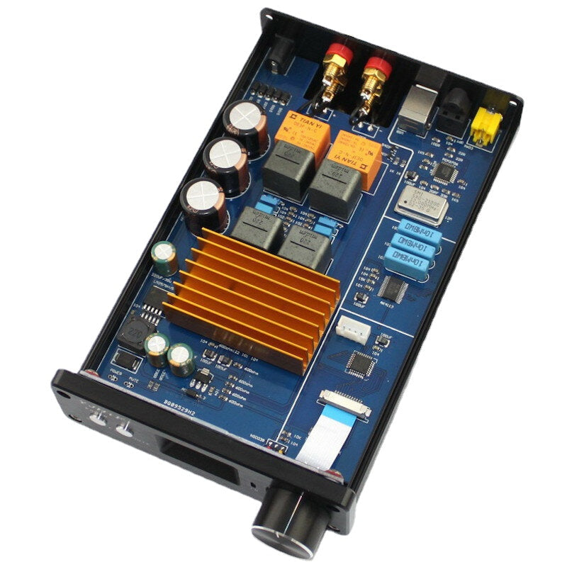 2.0 Optical Fiber Coaxial USB Digital Machine STA326 OLED Power Amplifier 50W+50W