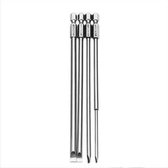 4Pcs 150mm Magnetic 3.0-6.0mm Flat Head Slotted Tip Screwdrivers Bits