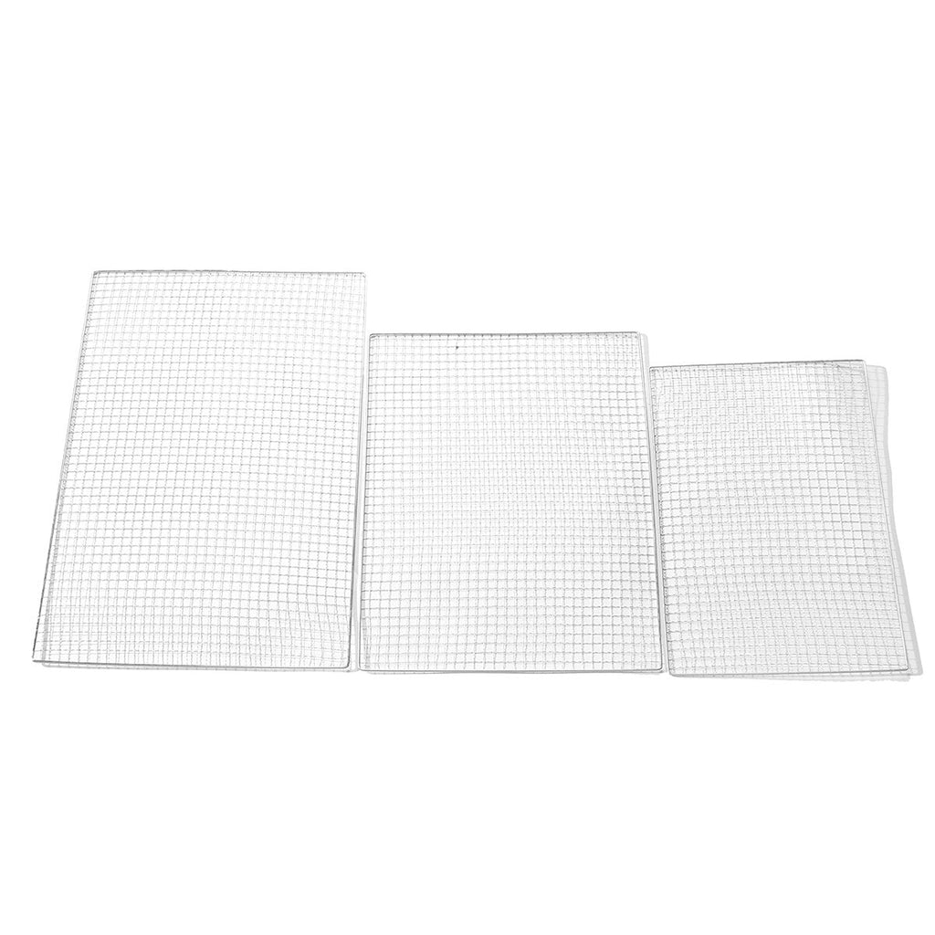 5Pcs/Set BBQ Grill Net Fish Vegetable Barbecue Steel Grid Grilling Cooking Tools