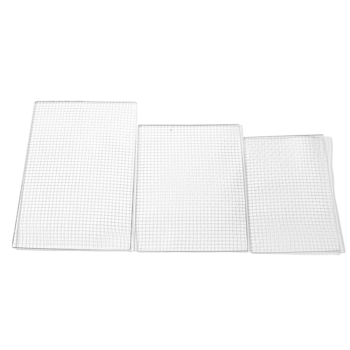 5Pcs/Set BBQ Grill Net Fish Vegetable Barbecue Steel Grid Grilling Cooking Tools