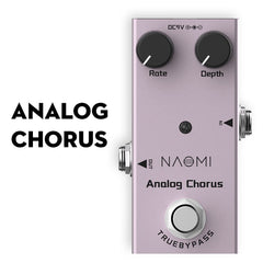 Series Guitar Effect Pedal Analog Chorus True Bypass For Electric / Acoustic Electric Guitar