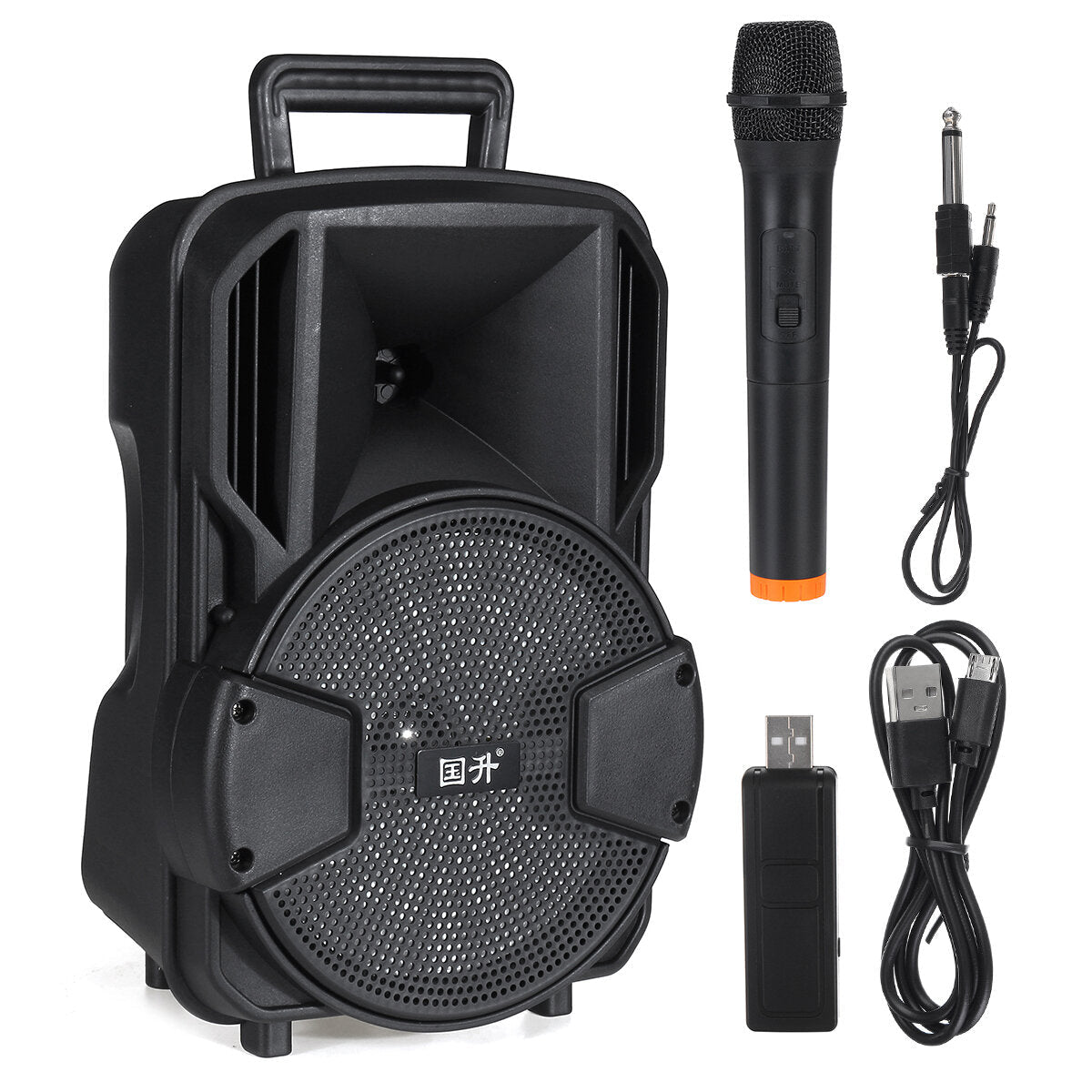 Outdoor Portable 8 inch Bluetooth Speaker Music Player for Karaoke Square Dance