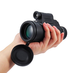 40x60 Monocular HD Optic BAK4 Low Night Vision Led Flashlight Telescope With Tripod Phone Holder