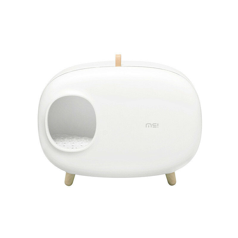 Cat Litter Box Fully Enclosed Large Space Toilet Training Anti Splash Deodorant Potty for Pet Supplies Bedpen