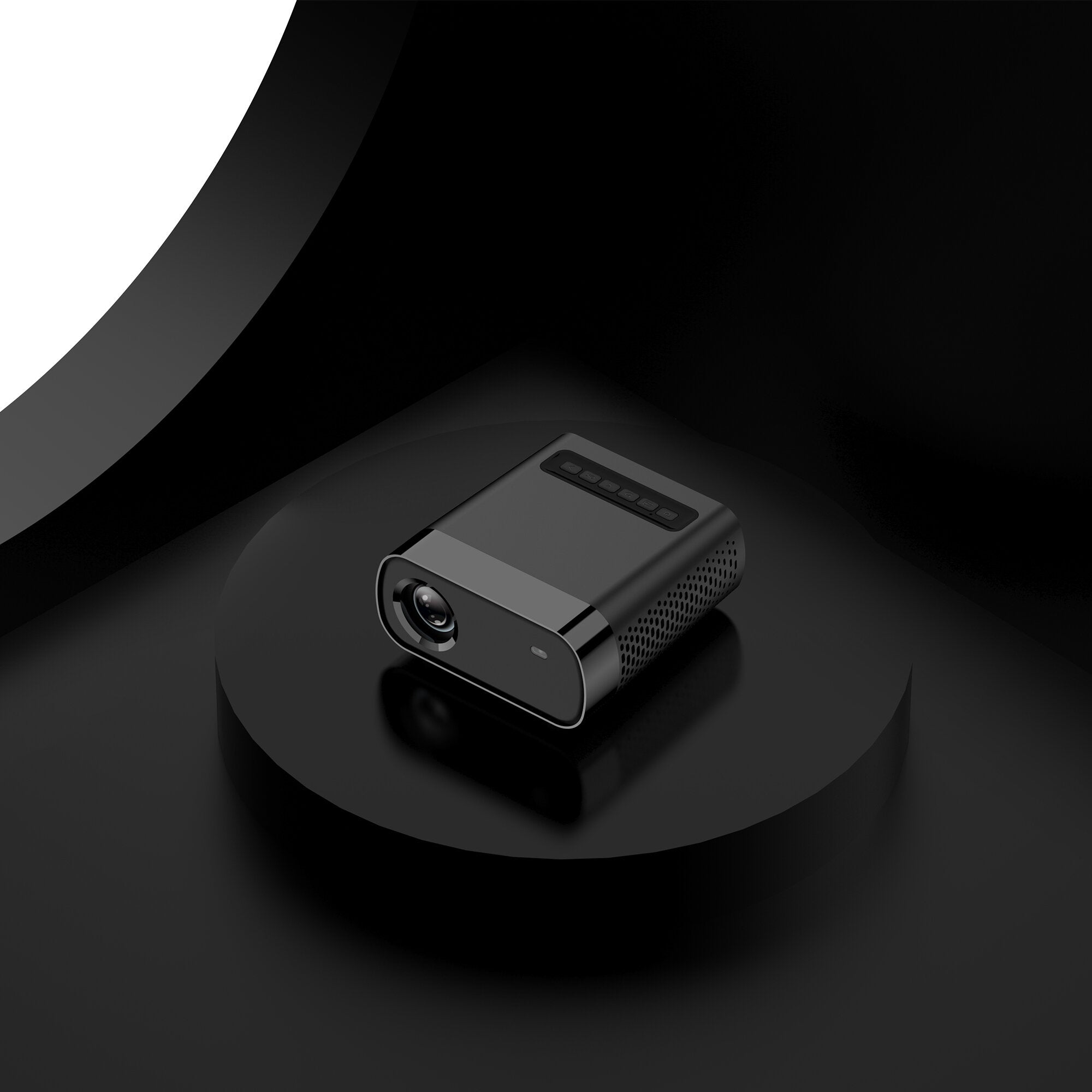 Mini LED Projector 1800Lumens 2000:1 Contrast Ratio 4K 1080P Supported EU Plug Outdoor Movie Home Theater