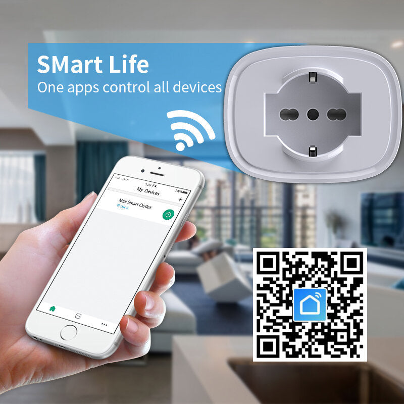 16A Smart WiFi Smart Socket IT Standard Remote Timer Switch Italian Standard Smart Socket