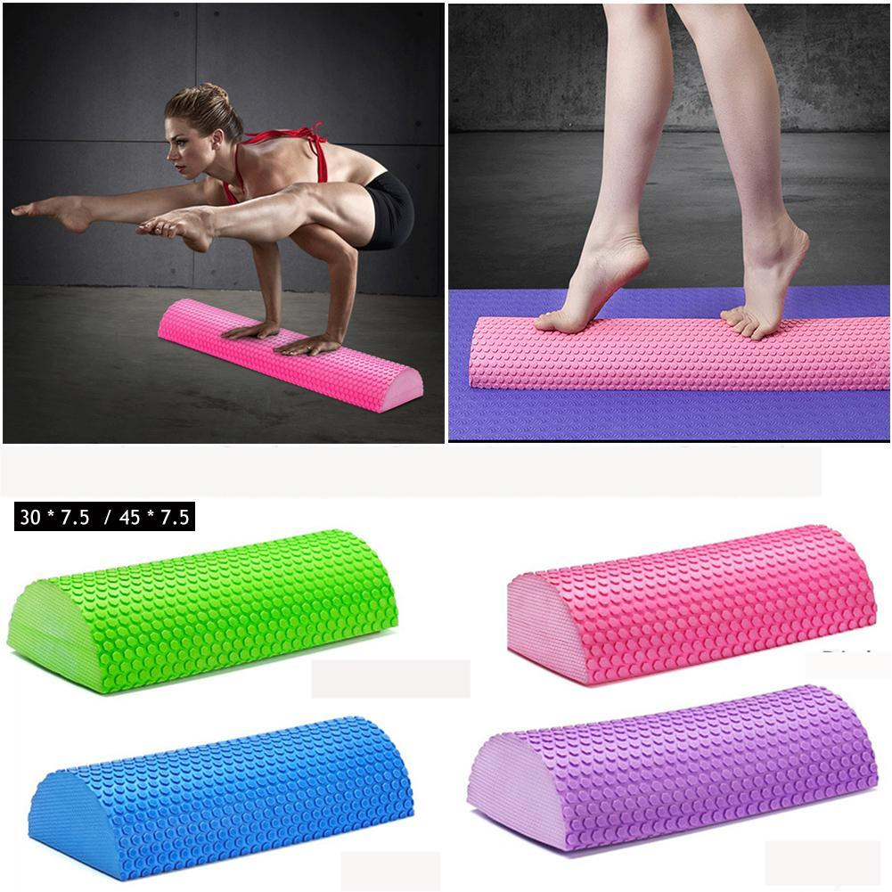 Semicircular Massage Foam Shaft Yoga Pilates Fitness Equipment Floating Balance Pad Indoor Exercise