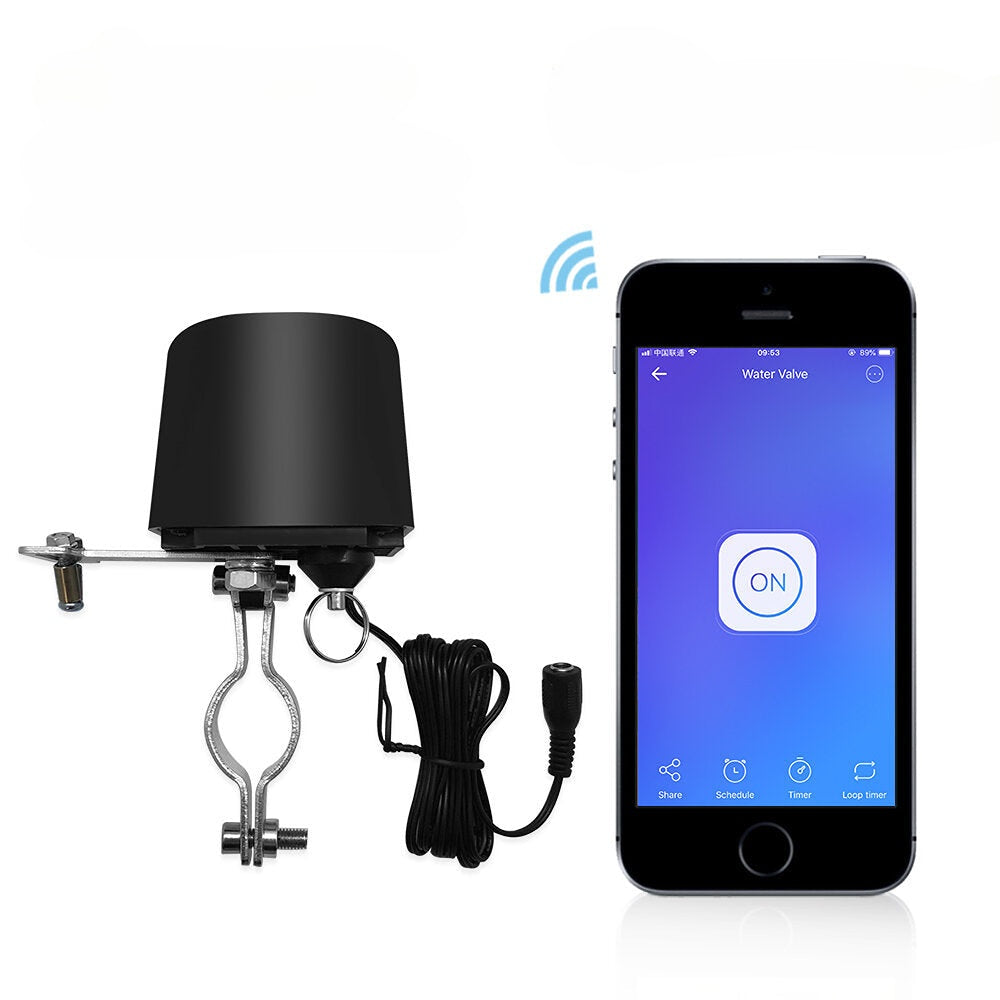Smart WiFi Switch Water Valve Controller Home Automation System Gas Water Control Valve Work with Alexa Google