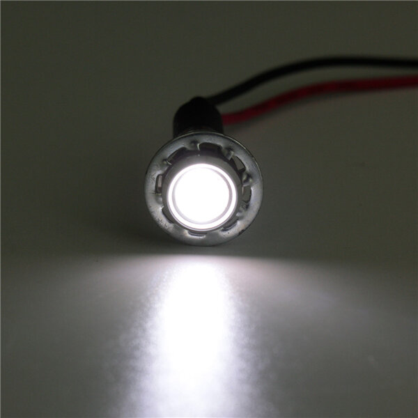 8mm 12V LED Dash Panel Indicator Warning Signal Light Lamp 5 Colors