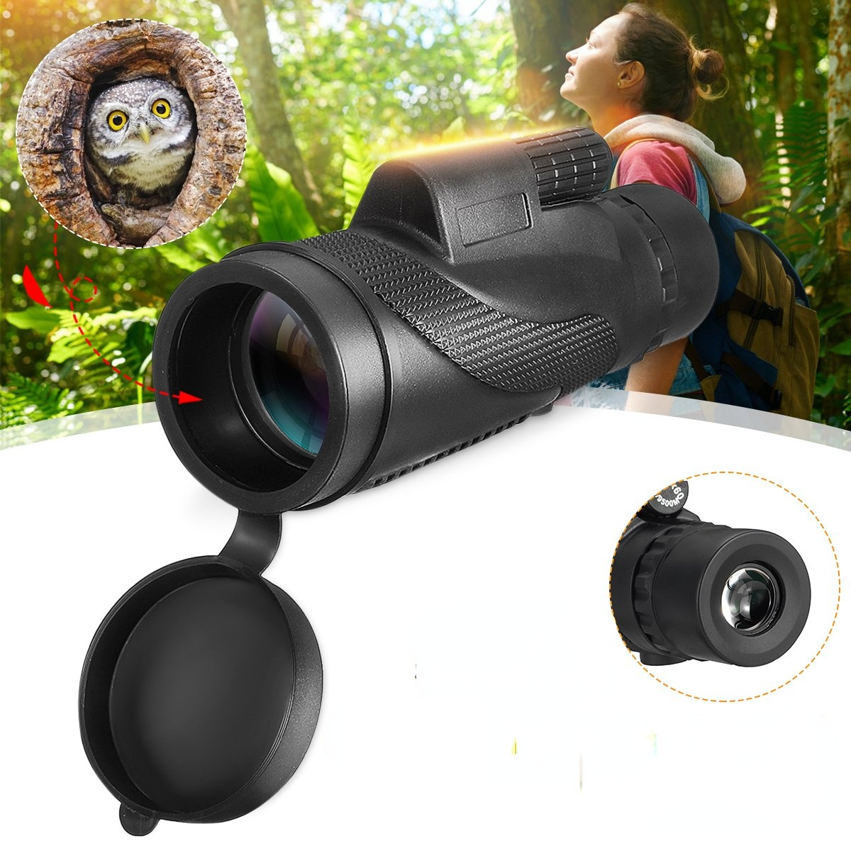 Waterproof 40X60 High Definition Monocular Telescope