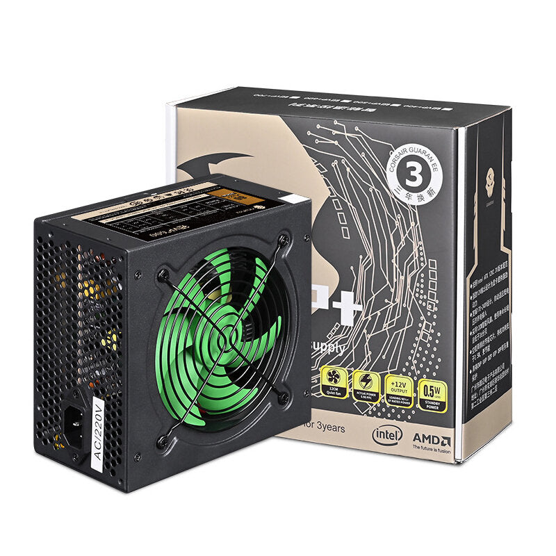 600W PC Power Supply Rated 600W PC Power Supplies Bronze Certification Ative FPC 120MM Cooling Fan