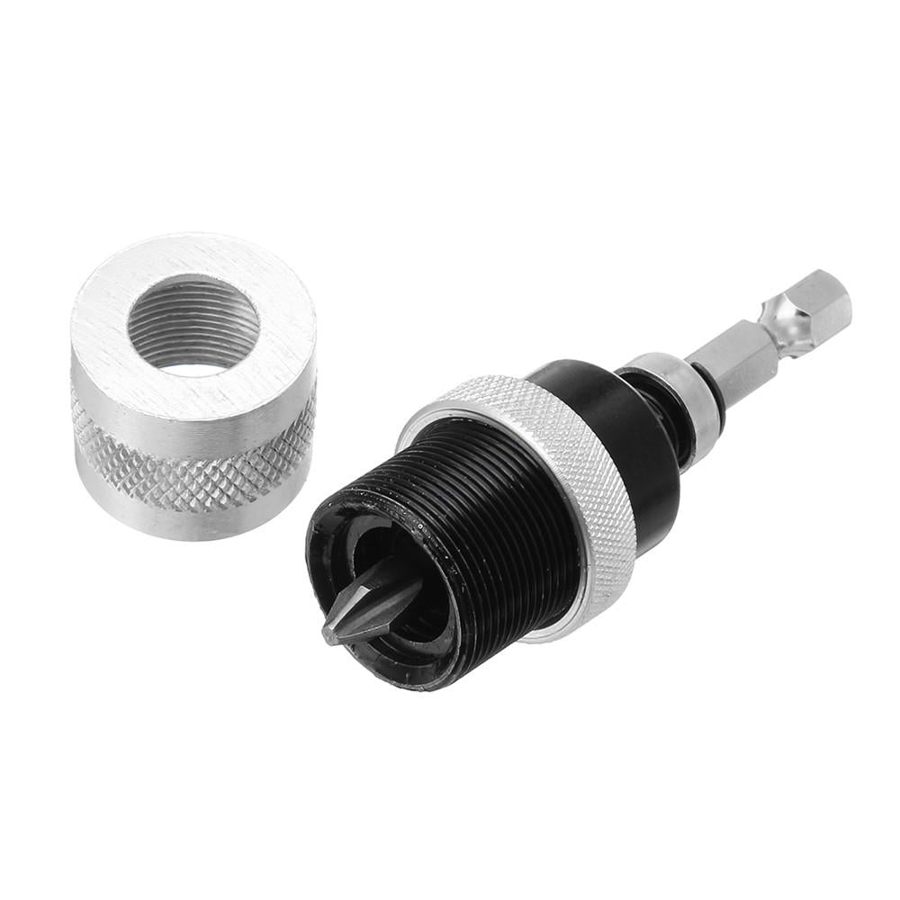 Adjustable Screw Depth Limiter Holder with 12pcs PH2 Screwdriver Bits For Woodworking