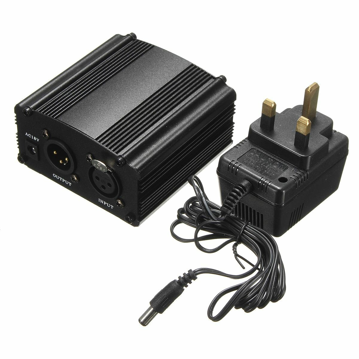 Capacitor Condenser Microphone 48V Phantom Power USB Sound Card for PC Recording Live Broadcast Studio KTV Karaoke Singing