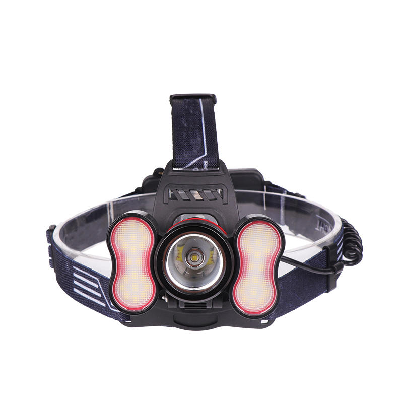 2500LM T6+2* SMD Light Headlamp 18650 Battery USB Interface 4 Modes Waterproof Camping Bike Bicycle Cycling Hiking Fishing Light