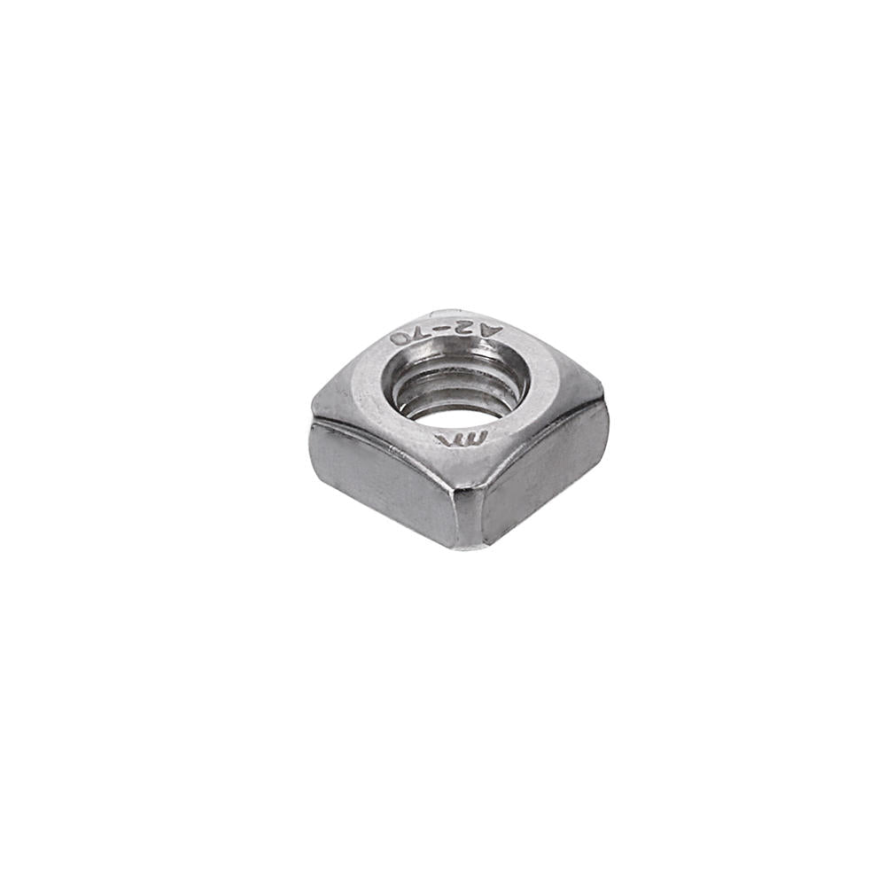 260Pcs Square Nut 304 Stainless Steel Machine Screw Nuts M3/M4/M5/M6/M8/M10