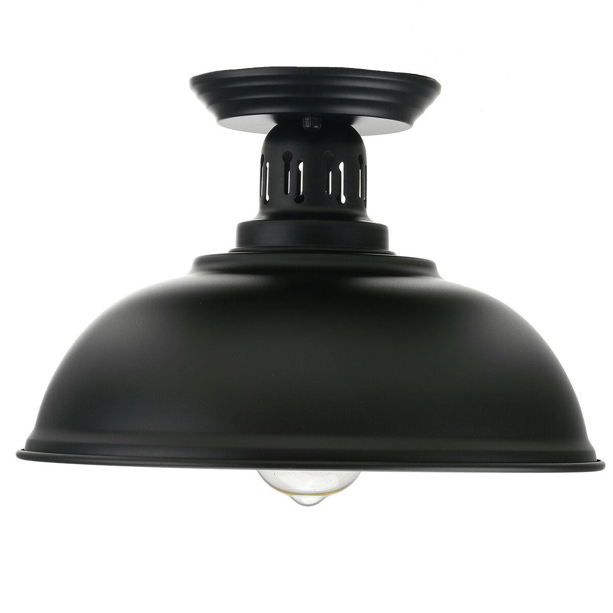 Semi Flush Mount Ceiling Light Fixture Farmhouse Black Close to Ceiling Lighting Industrial Decor Lamp