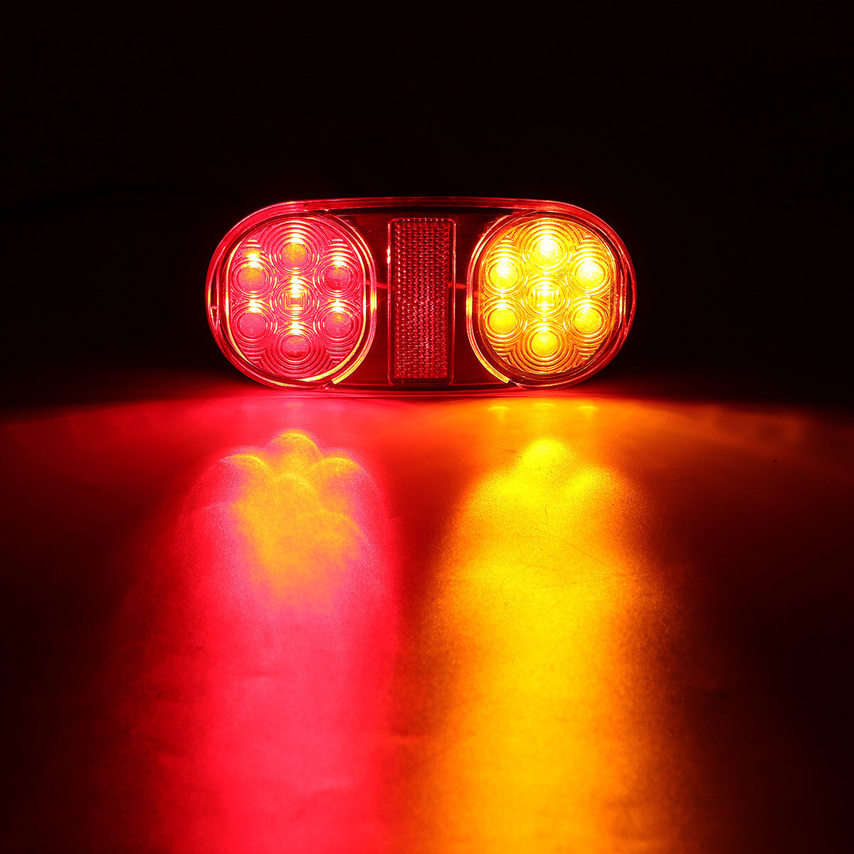2PCS 12-24V 28LED Rear Tail Stop Brake Light Indicator For Boat Trailer Caravan Van