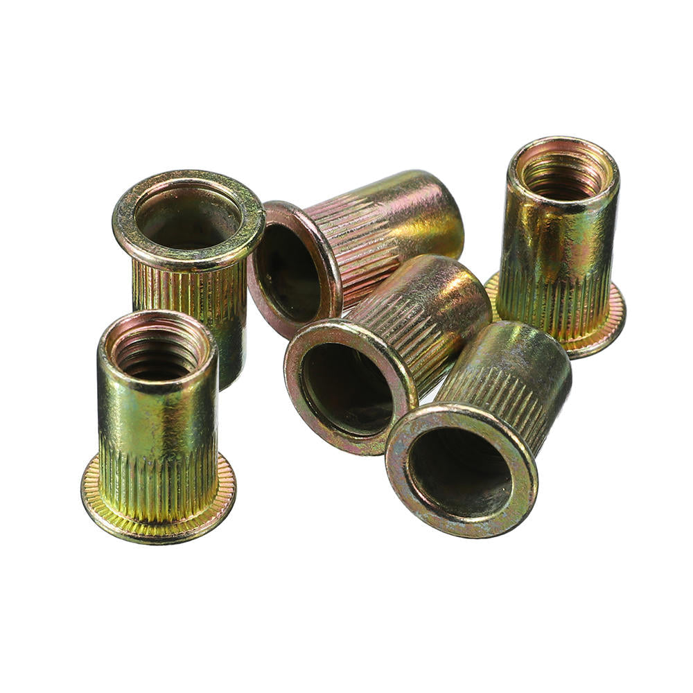 220Pcs Mixed Steel Rivet Nut Rivnuts Blindnuts Nutserts M3-M10 Nut Insert Rivet Assortment Kits