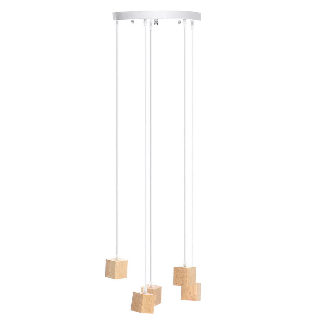 1-5 Light Wood Pendant Ceiling Lamp Chandelier Bar Home Fixture Decoration