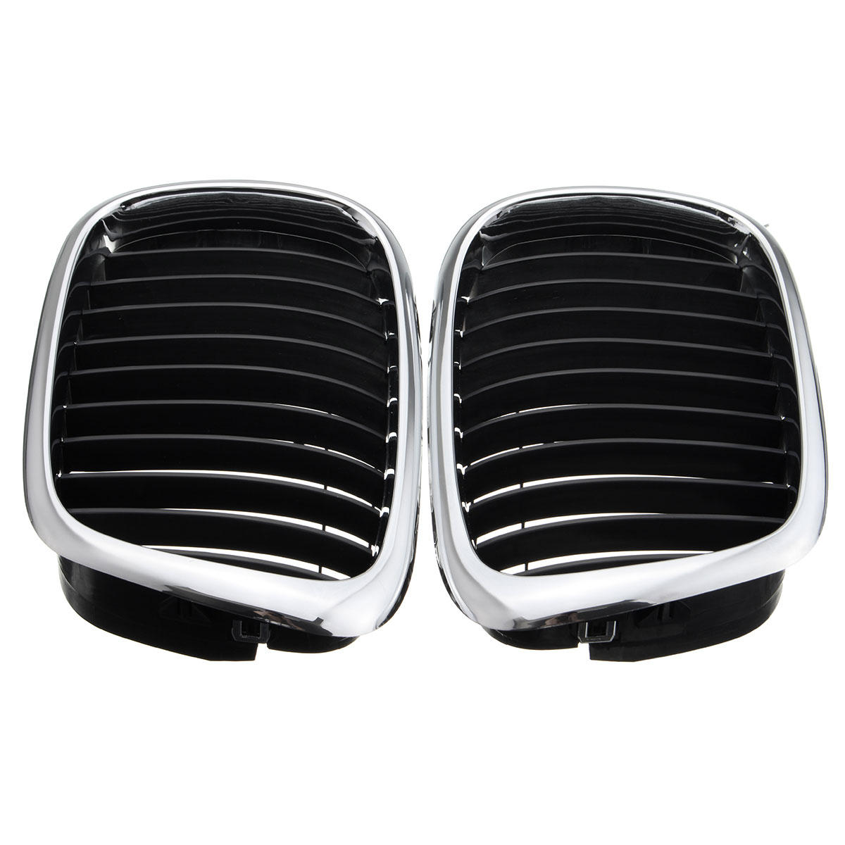 Chrome Black Front Grille Grill For BMW 5 Series
