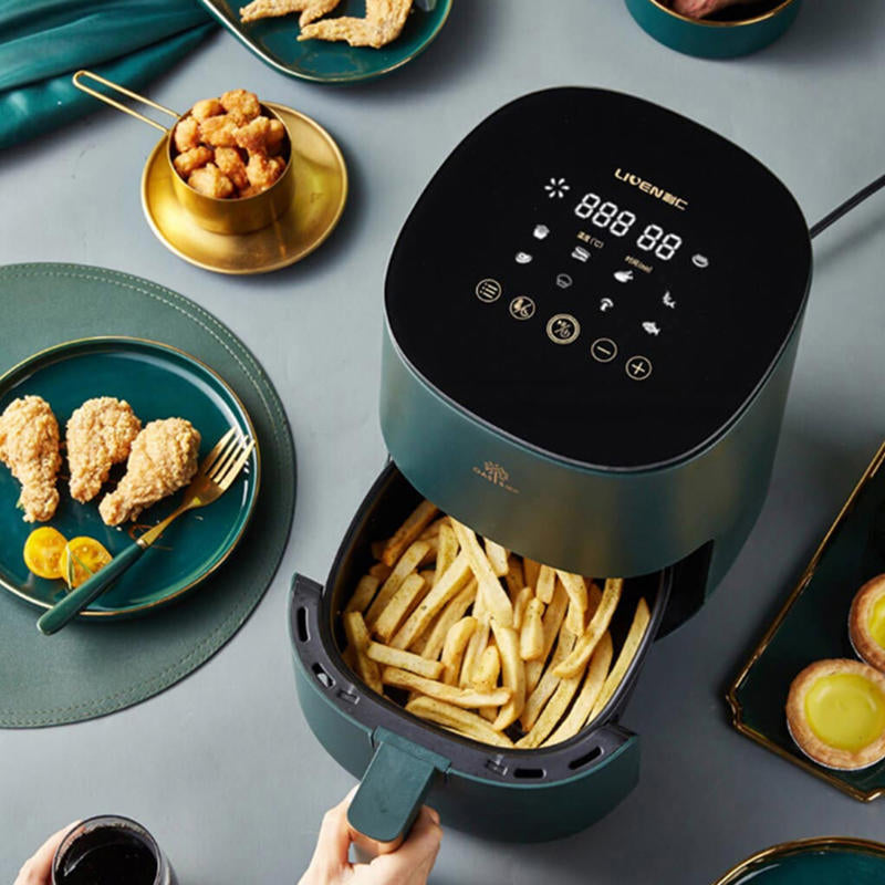 Smart Oil-free Air Fryer 1400W Power 2.5L Capacity Fat-free for Home