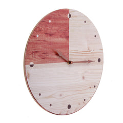 11'' Retro Round Wooden Wall Clock DIY Digital Round Room Home Office Bar Decor