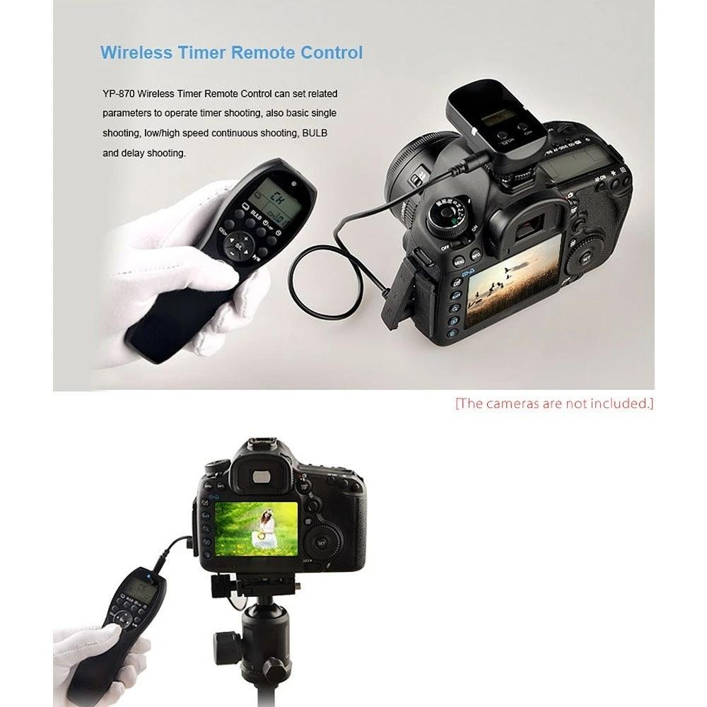 2.4G Wireless Remote Control LCD Timer Shutter Release Transmitter Receiver 32 Channels