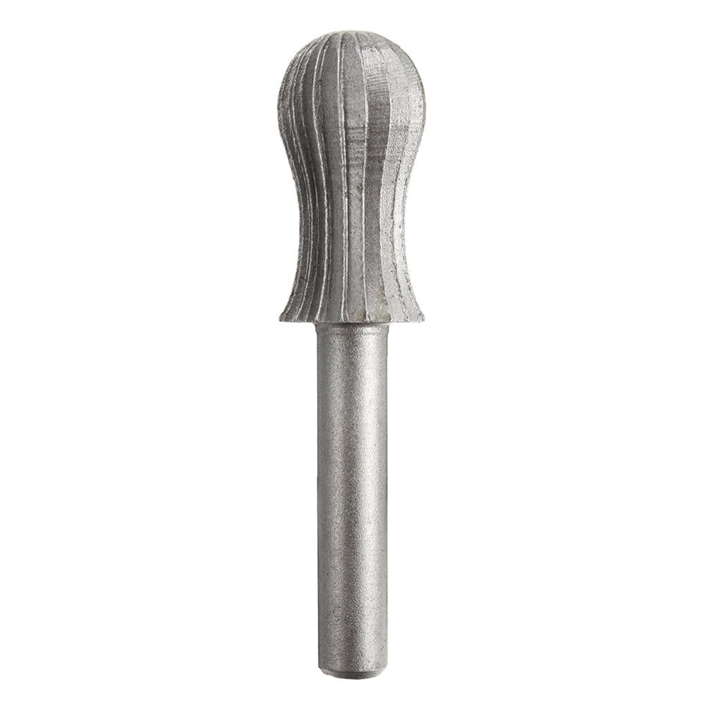 6pcs 6mm 1/4 Inch Shank High Speed Steel Rotary File Burrs Bit Grinder Head Carving Tool Set
