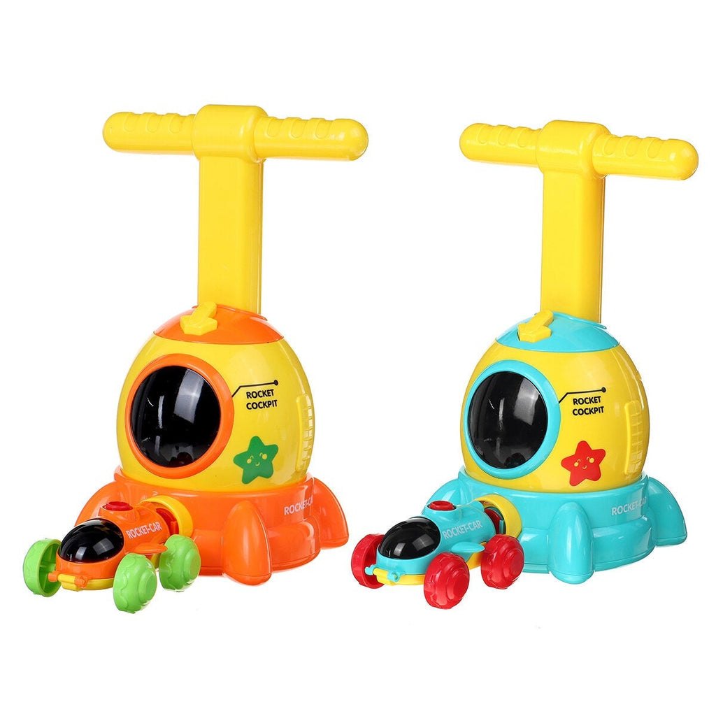 ABS Plastic Inertial Power Balloon Car 6 Intellectual Development Learning Education Toy for Kids Gift