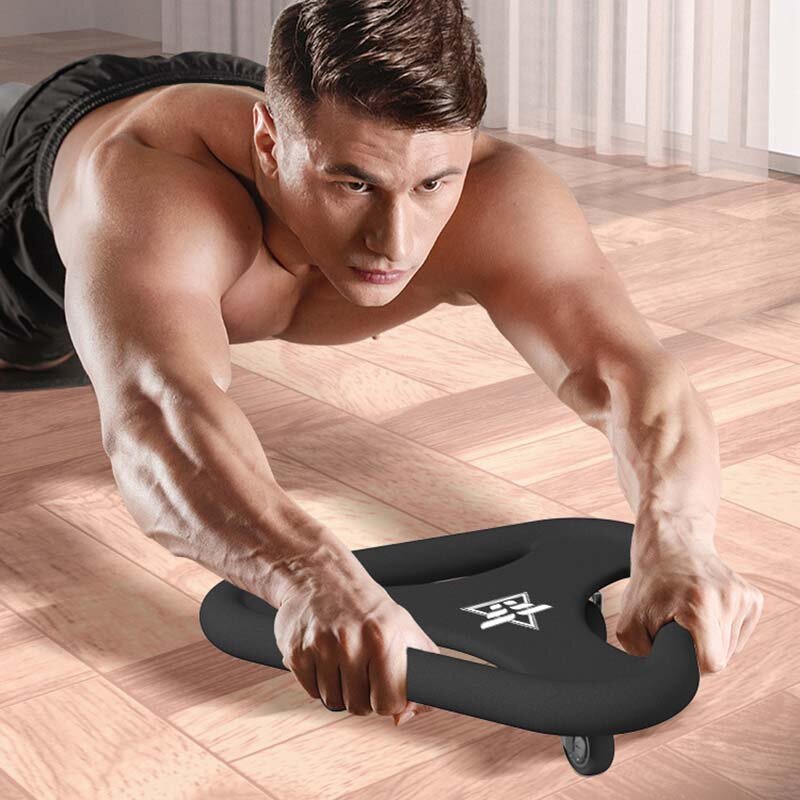 Multifunctional Triangular Abdominal Plate Fitness AB Roller Plate Silent Universal Abdominal Wheel