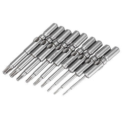9Pcs 802 Torx Screwdriver Bits Set T5-T25 6mm Round Shank Electric Screwdriver Bits