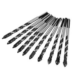 10pcs 6mm 8mm Hole Saw Cutter Triangle Twist Drill Bit Concrete Glass Ceramics Tile Marble Drill Bit