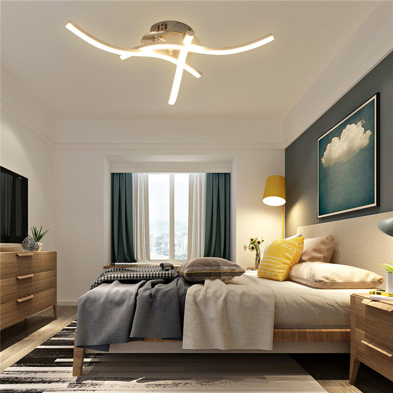 AC165-265V Moden LED 3/4 Light Ceiling Lamp Remote Control Kitchen Bedoom