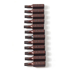 12Pcs 25mm Hex Shank Magnetic T20 Torx Security Screwdriver Bit Hand Tools