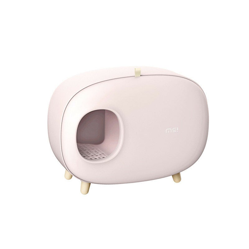Cat Litter Box Fully Enclosed Large Space Toilet Training Anti Splash Deodorant Potty for Pet
