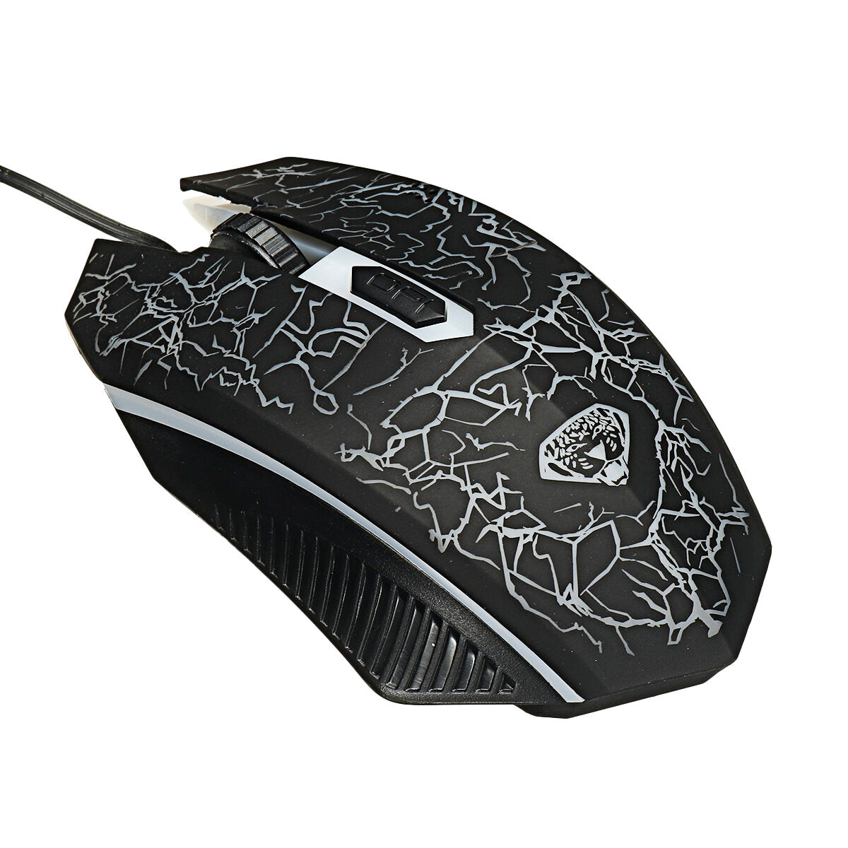104 Keys Wired Keyboard & Mouse Set 4D RGB Backlight Gaming Keyboard 1600DPI Ergonomic Mouse