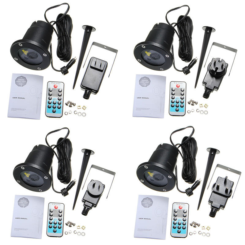 Remote Xmas Pattern Waterproof Projector Stage Light Garden Christmas Tree Landscape Lamp