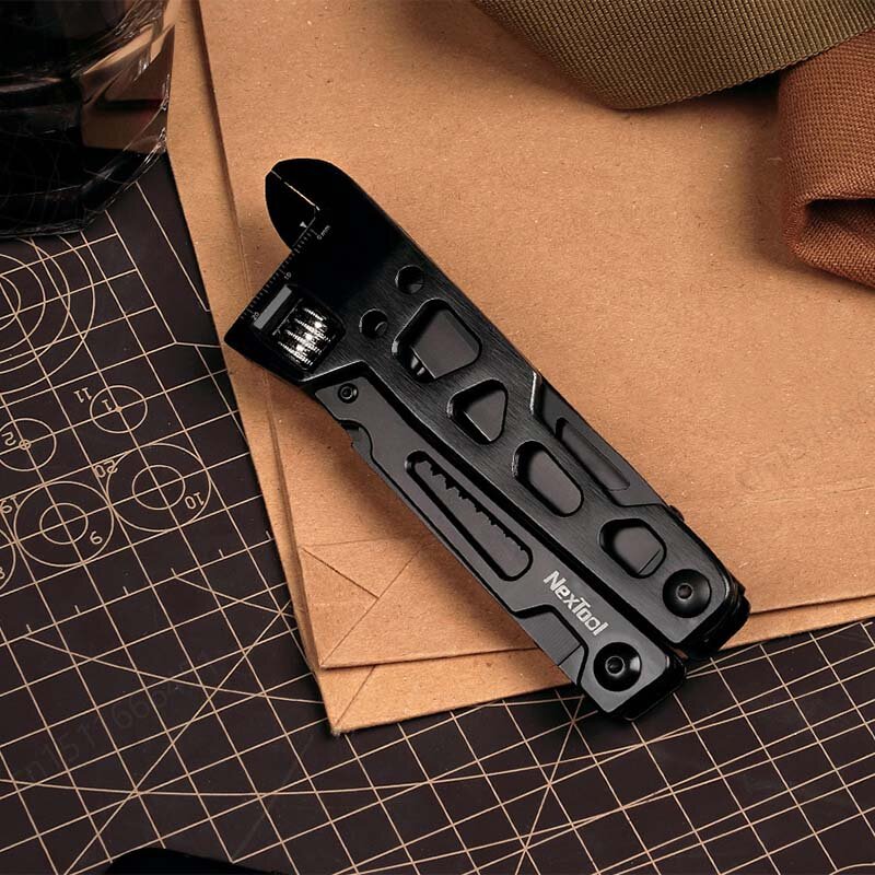 Wrench Knife 9 In 1 Multi functional Tools EDC WidgetStainless Steel Pliers Cutter Saw Screwdrivers Outdoor Camping Repairing
