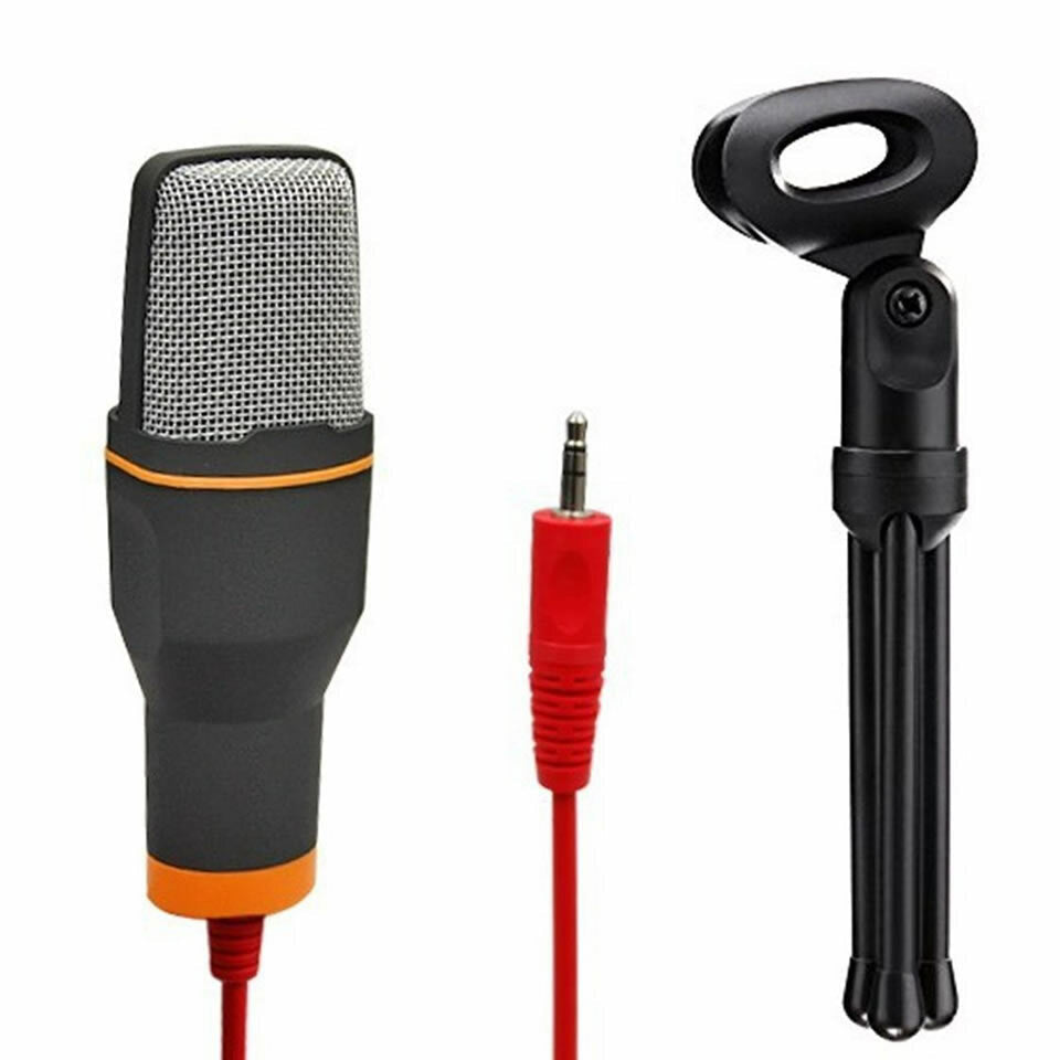 Professional Condenser Microphone for computer Laptop Singing Speech Meeting Desktop Studio 3.5mm