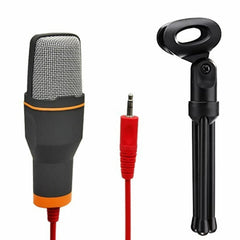 Professional Condenser Microphone for computer Laptop Singing Speech Meeting Desktop Studio 3.5mm