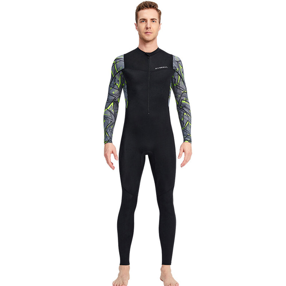 Men's Full Body Wetsuit UPF50+ UV Protection Soft Skin Friendly Breathable Quick Dry Surfing Suit Diving Suit
