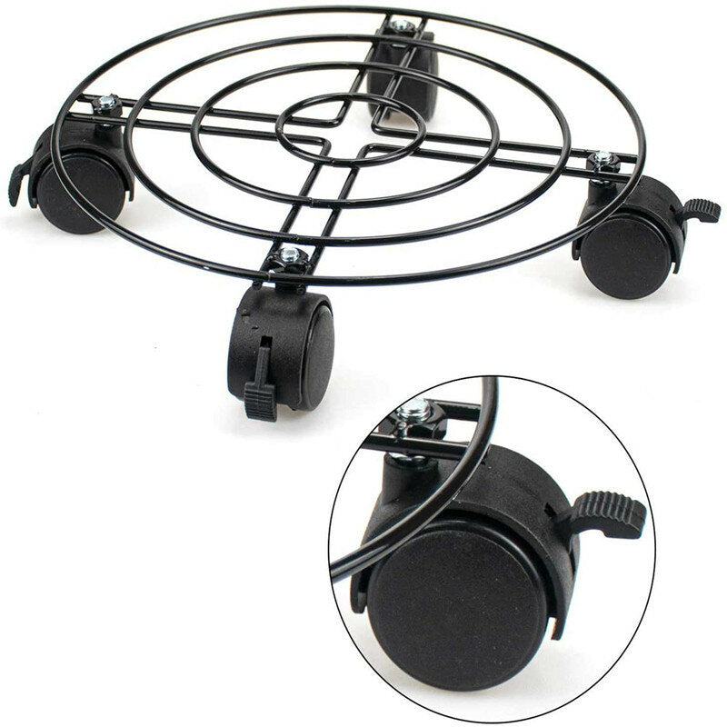 Heavy Duty Rolling Stand for Removable Plant and Flower Pots