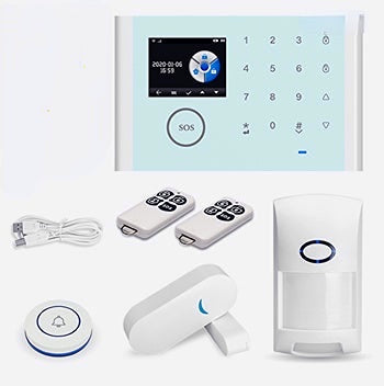Smart Wireless WIFI Alarm System With GSM Infrared Detetor Door and Window Sensor Remote Controler Wireless Doorbell Button Home Anti-theft Alarm Work