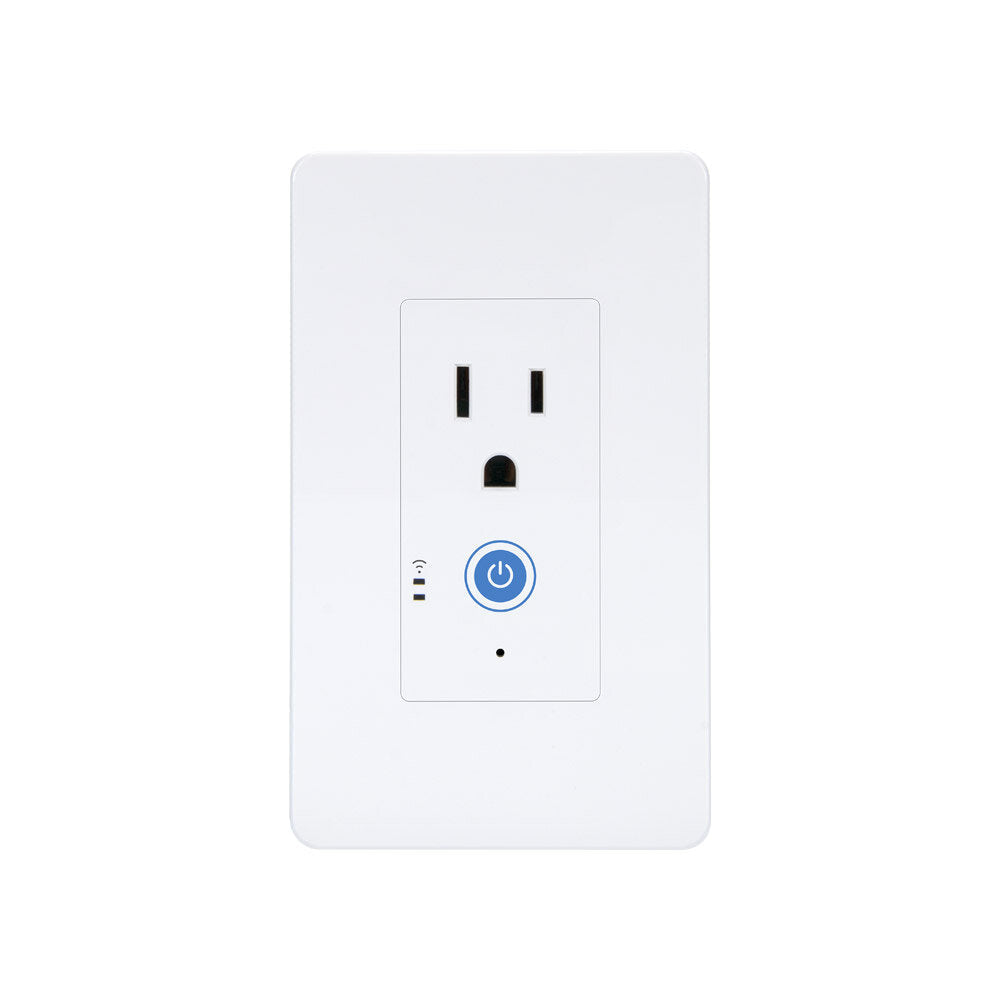 US WiFi Smart Power Monitoring Wall Socket Switch Work with Amazon Alexa and Google Assistant Voice Control LAN Control IW100/IW101